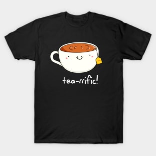 Tea-rific Cute Cup of Tea Pun T-Shirt